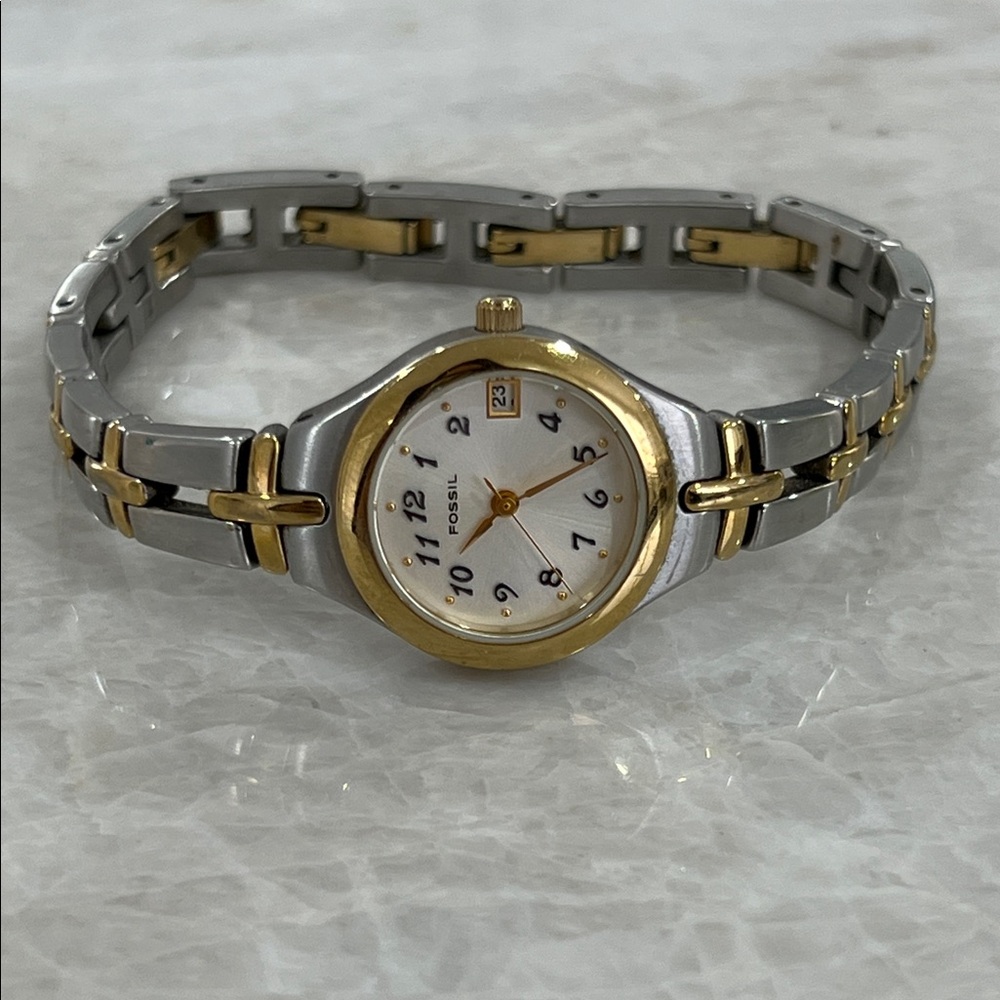 Fossil Women's ES9439 Two Toned Date Watch